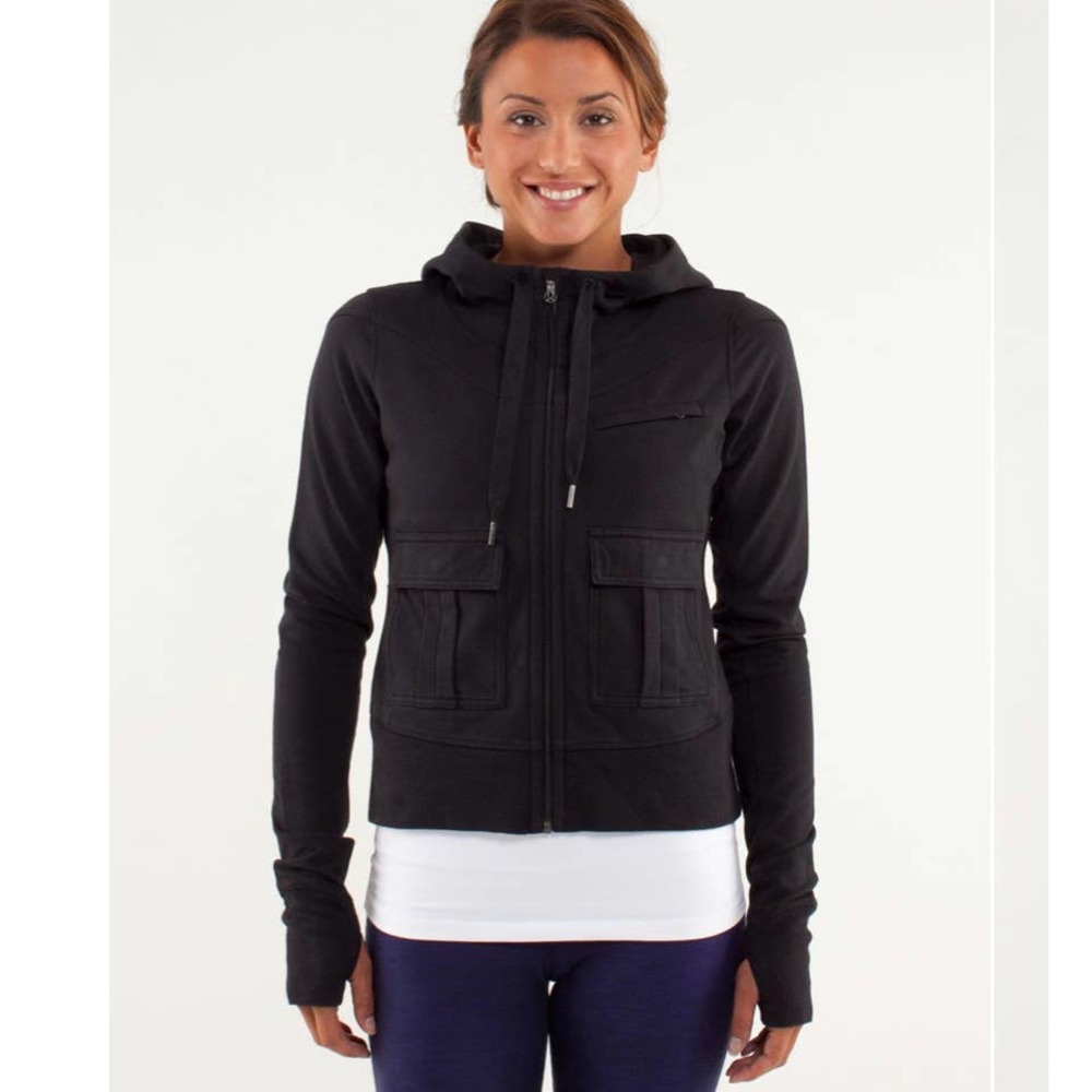 Lululemon Carry And Go Hoodie in Black Women Size 2